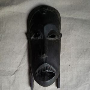 Handcrafted Black Tribal Mask